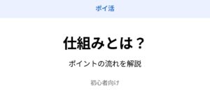 ポイ活 仕組み ポイントの流れ 初心者向け