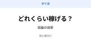 ポイ活 どれくらい稼げる 収益目安 初心者向け